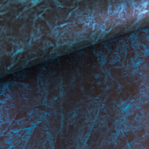 Metallic Turquoise and Black Batik