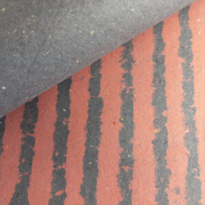 Brick Red & Black Stripes